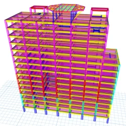 ارایه طرح تقویت به دلیل اضافه شدن استخر به طبقه پنت