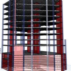 ارایه طرح تقویت ناشی از ضعف بتن مورد استفاده در سقف و تیرهای طبقات 3 تا 6 ساختمان