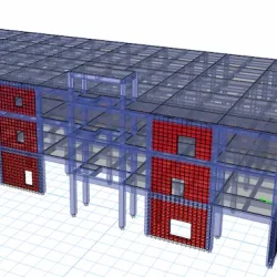 اضافه شدن دیوار برشی به مجتمع بهداشتی درمانی