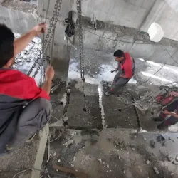 برش بتن مسلح جهت برداشت بخشی از سازه بتنی 1