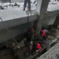 مهار و جابجایی قطعات سقف بریده شده