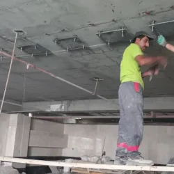 نصب پلیت_جهت اجرای تیر فلزی زیر سقف دال بتنی 1