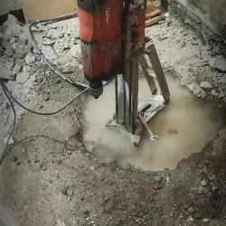 نمونه گیری از فونداسیون جهت انجام تست